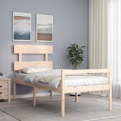 Postel S Čelem Pro Seniory Small Single Masivní Dřevo