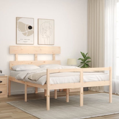 Postel S Čelem Pro Seniory Small Double Masivní Dřevo