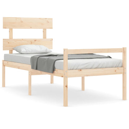 Postel S Čelem Pro Seniory 90X200 Cm Masivní Dřevo