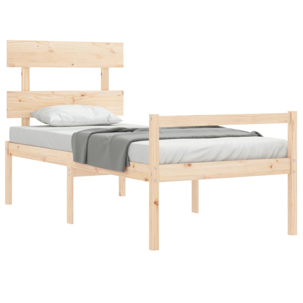 Postel S Čelem Pro Seniory 90X200 Cm Masivní Dřevo