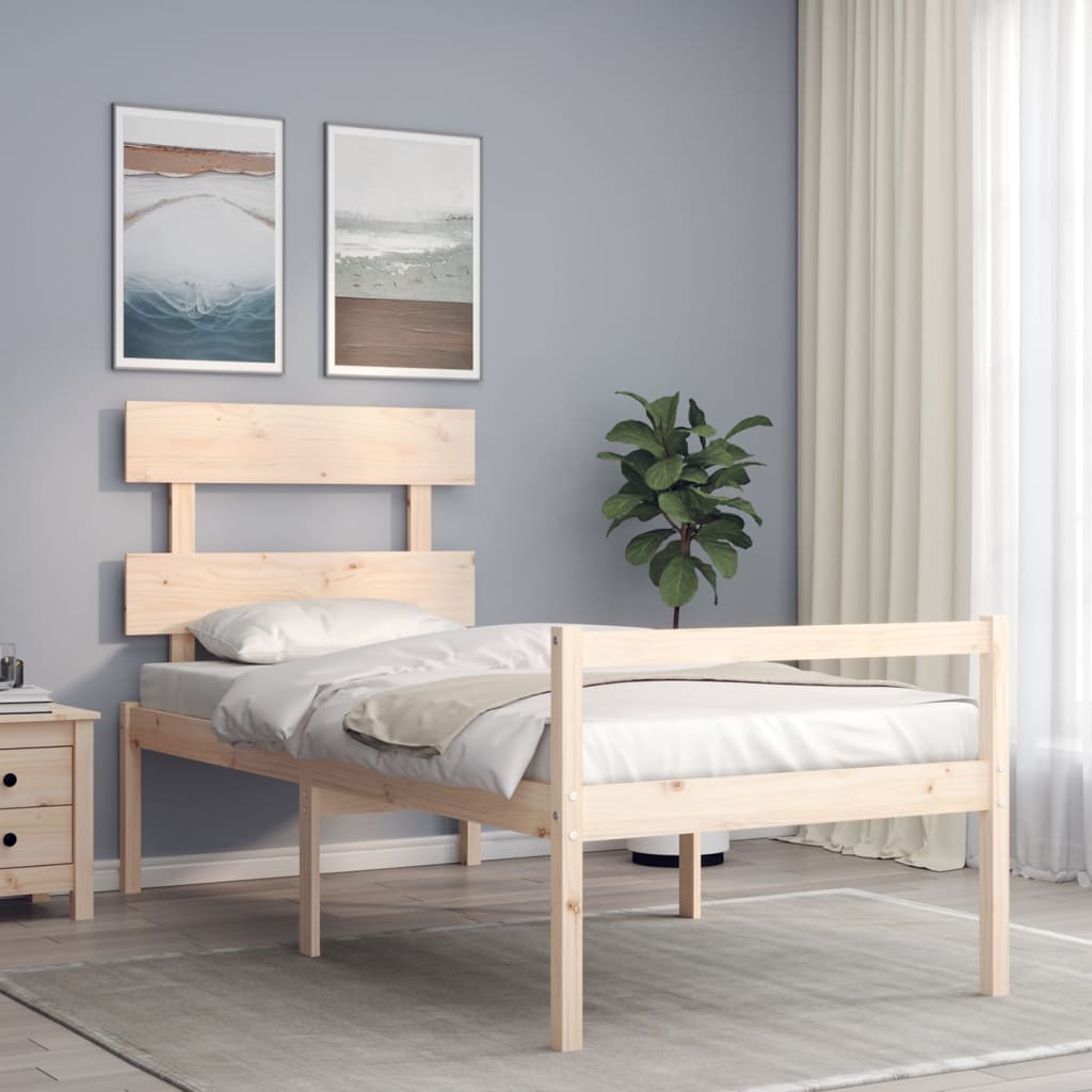 Postel S Čelem Pro Seniory 90X200 Cm Masivní Dřevo
