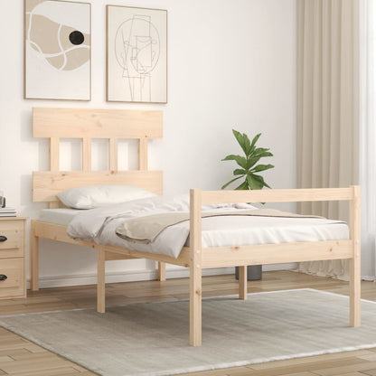 Postel S Čelem Pro Seniory 90X200 Cm Masivní Dřevo