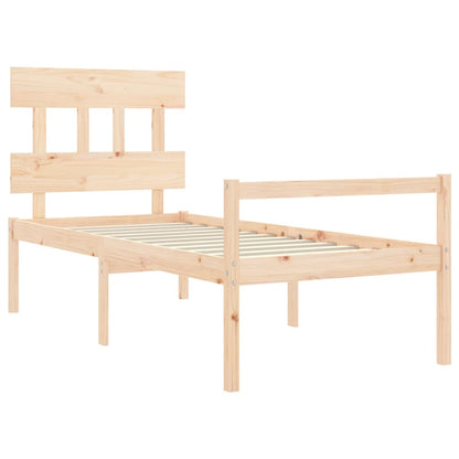 Postel S Čelem Pro Seniory 90X200 Cm Masivní Dřevo