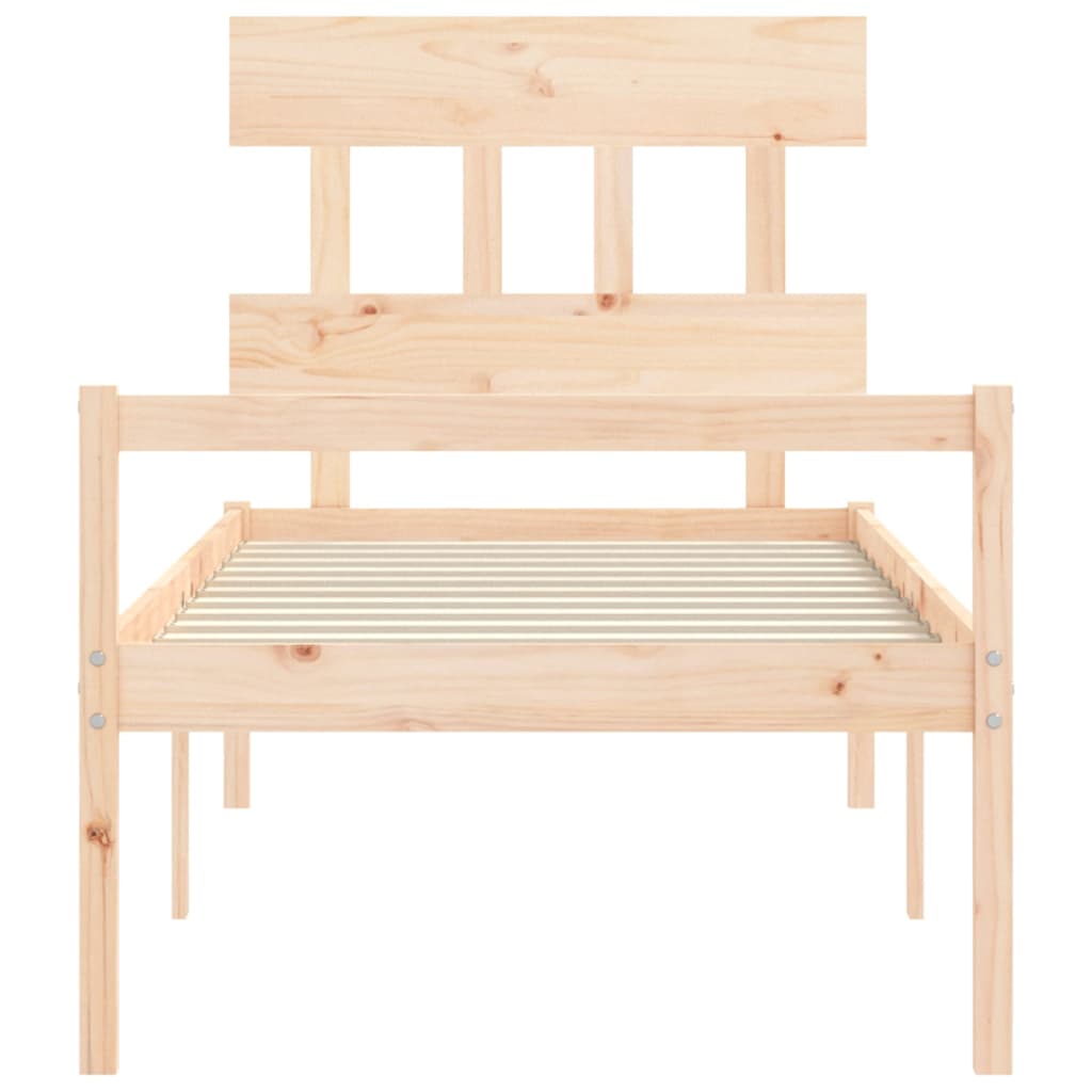 Postel S Čelem Pro Seniory 90X200 Cm Masivní Dřevo