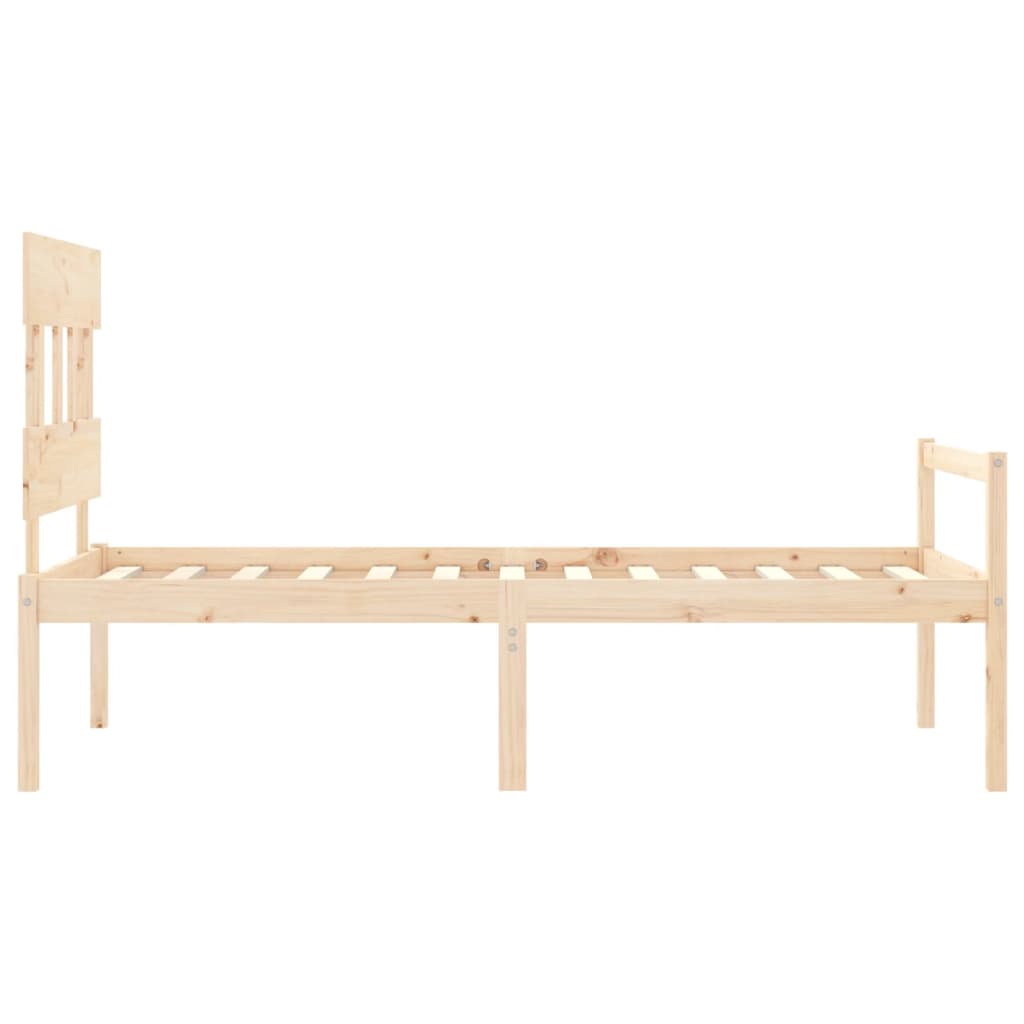Postel S Čelem Pro Seniory 90X200 Cm Masivní Dřevo