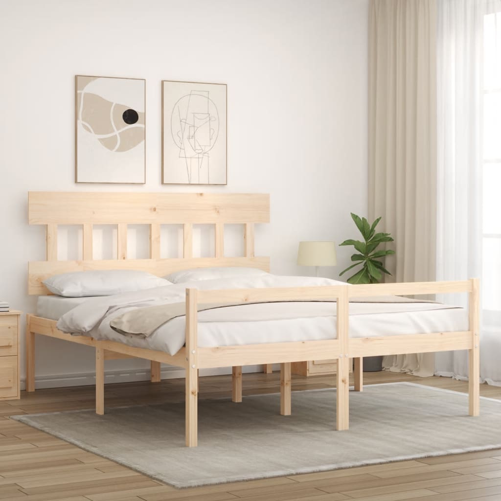 Postel S Čelem Pro Seniory 160X200 Cm Masivní Dřevo