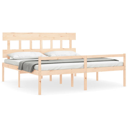 Postel S Čelem Pro Seniory 200X200 Cm Masivní Dřevo