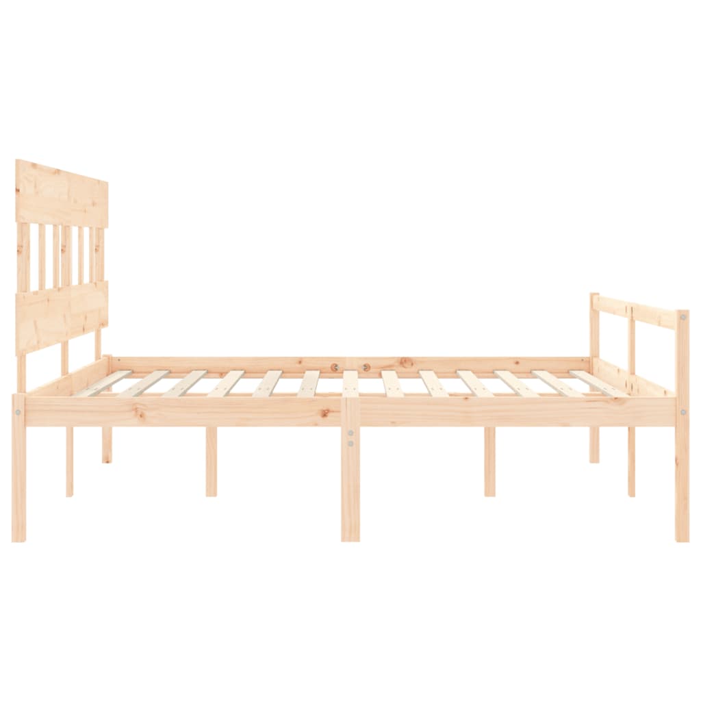 Postel S Čelem Pro Seniory 200X200 Cm Masivní Dřevo