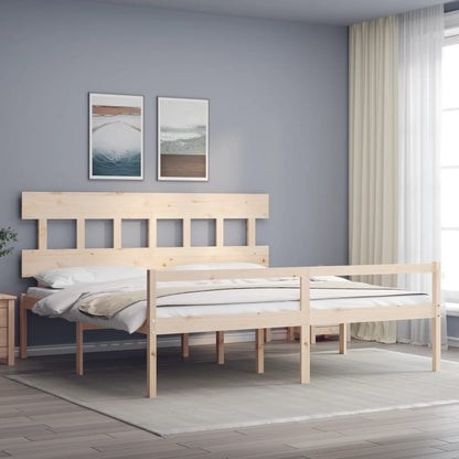 Postel S Čelem Pro Seniory 200X200 Cm Masivní Dřevo