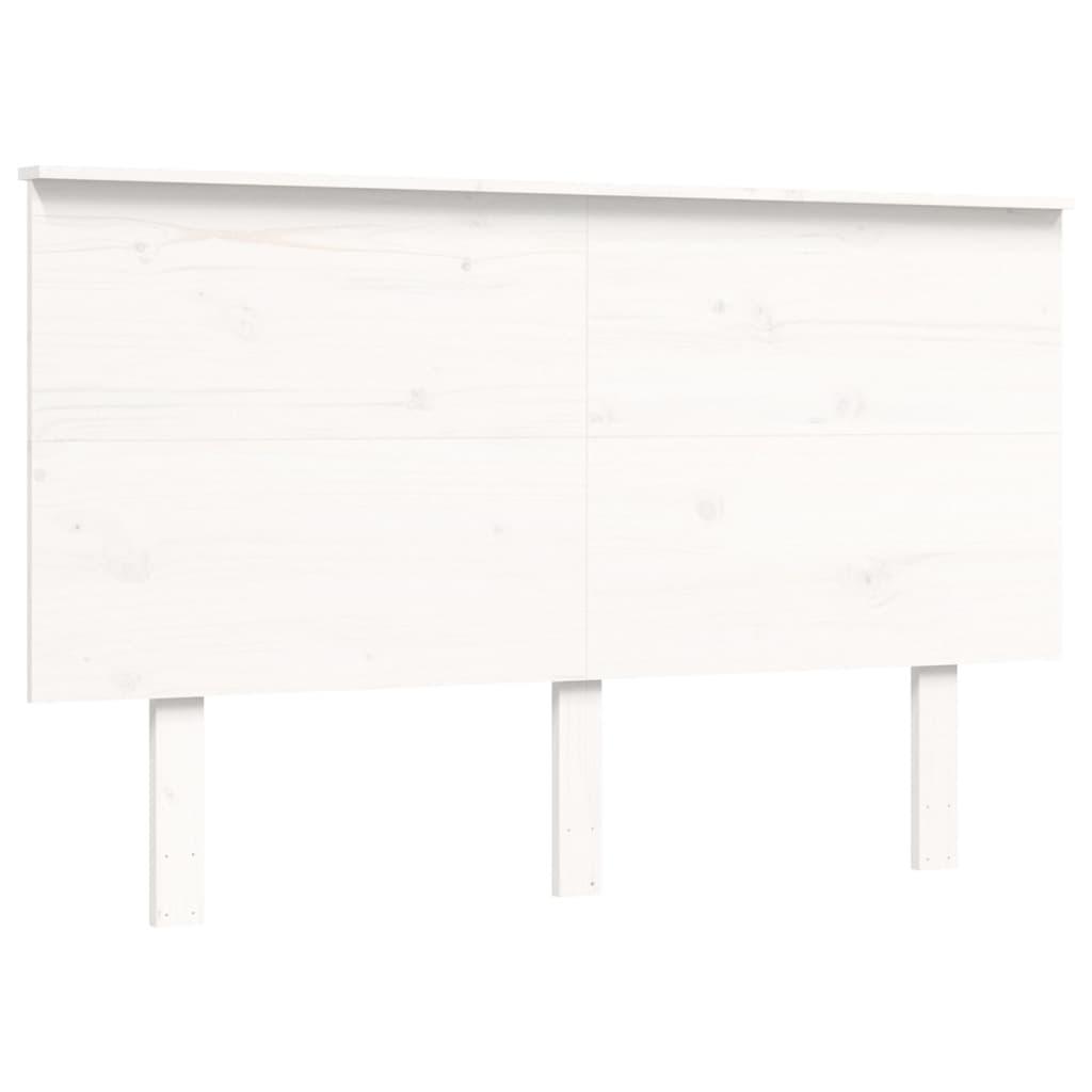Postel S Čelem Pro Seniory Bílý 120X200 Cm Masivní Dřevo