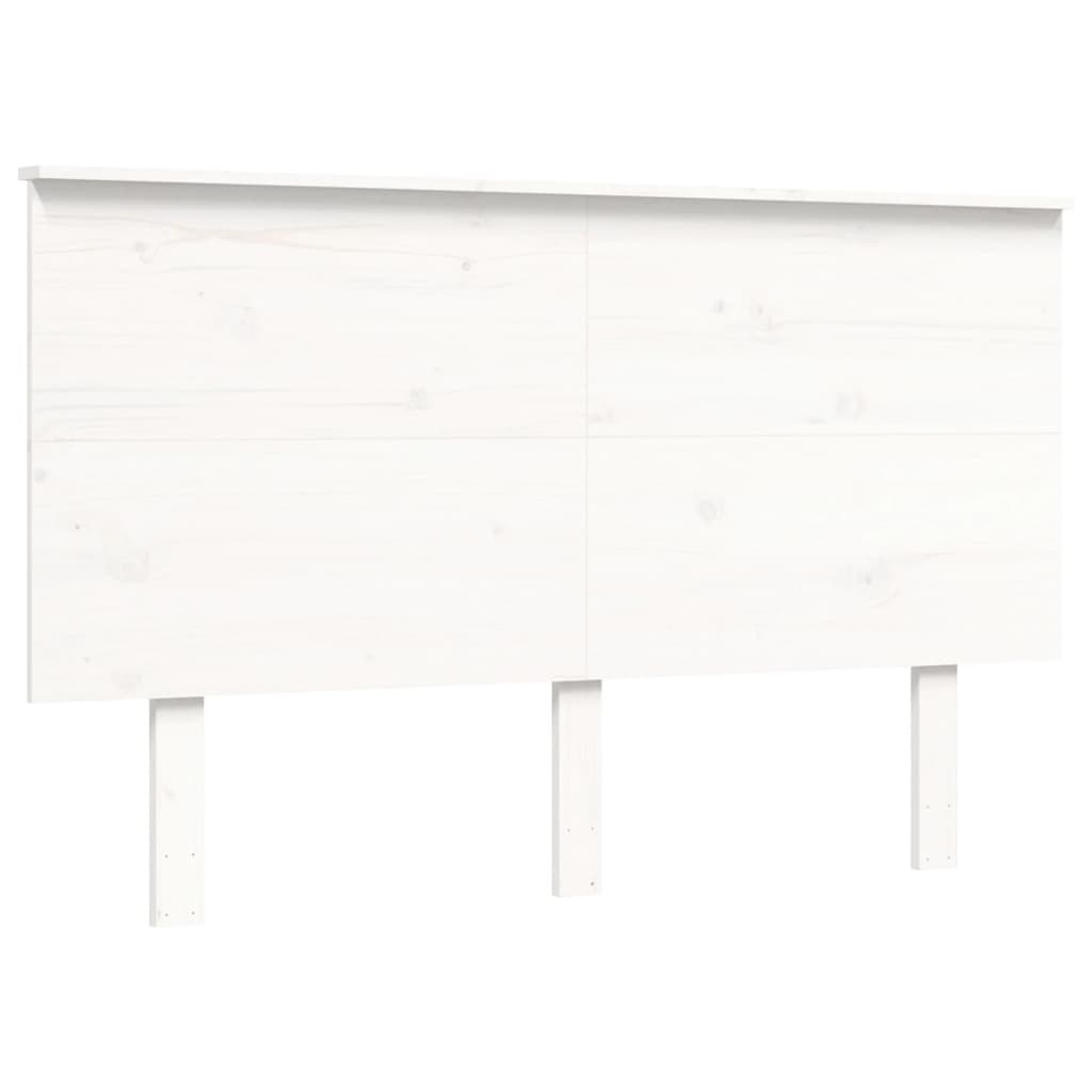Postel S Čelem Pro Seniory Bílý 140X200 Cm Masivní Dřevo