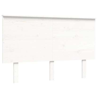 Postel S Čelem Pro Seniory Bílý 140X200 Cm Masivní Dřevo