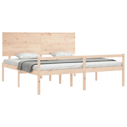 Postel S Čelem Pro Seniory 200X200 Cm Masivní Dřevo