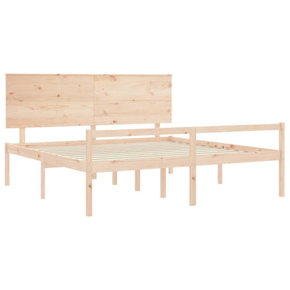 Postel S Čelem Pro Seniory 200X200 Cm Masivní Dřevo