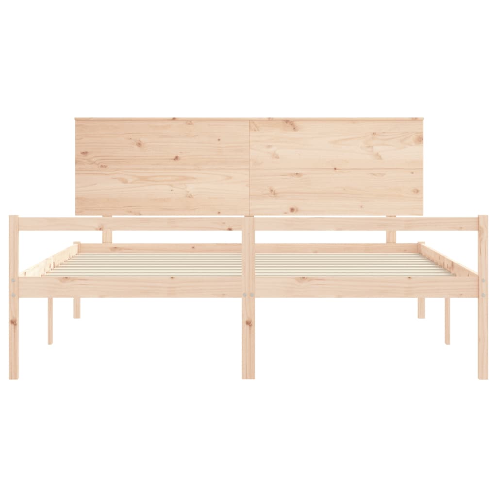 Postel S Čelem Pro Seniory 200X200 Cm Masivní Dřevo