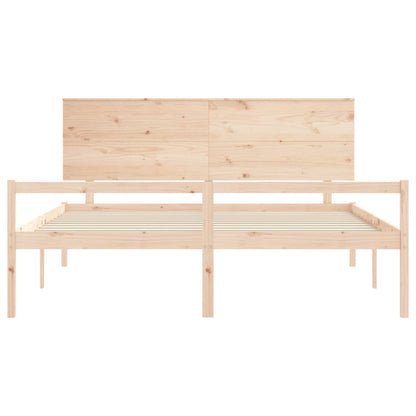 Postel S Čelem Pro Seniory 200X200 Cm Masivní Dřevo
