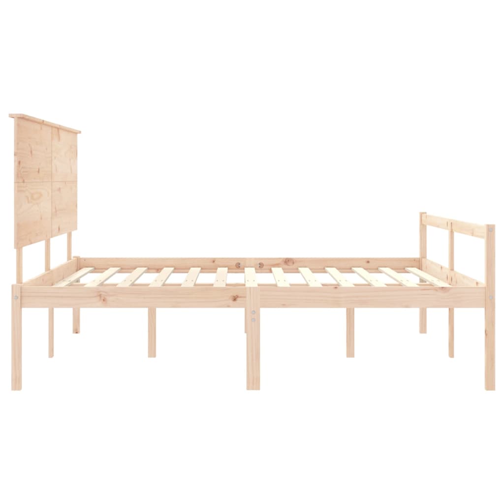 Postel S Čelem Pro Seniory 200X200 Cm Masivní Dřevo