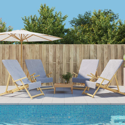 Plážové Osušky 2 Ks Tyrkysové Textil 400 Gsm