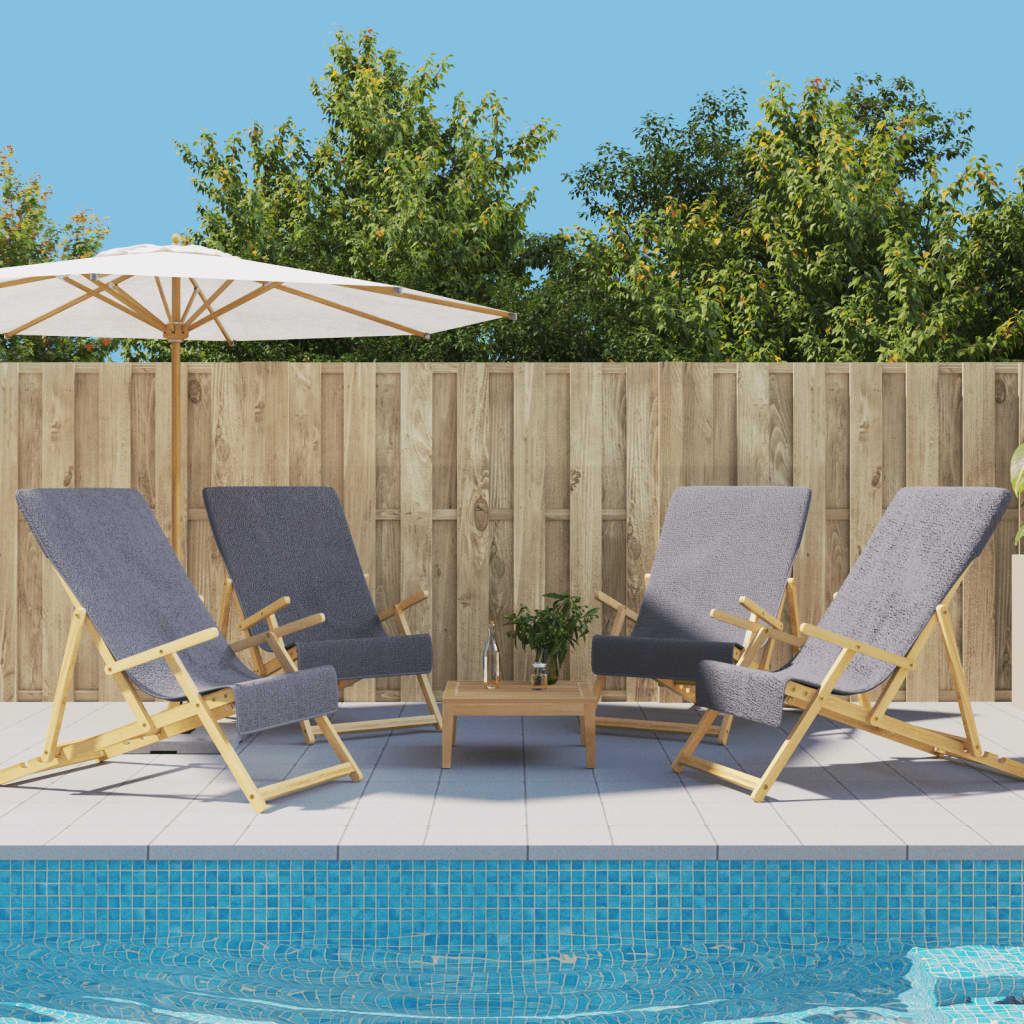 Plážové Osušky 2 Ks Tyrkysové Textil 400 Gsm