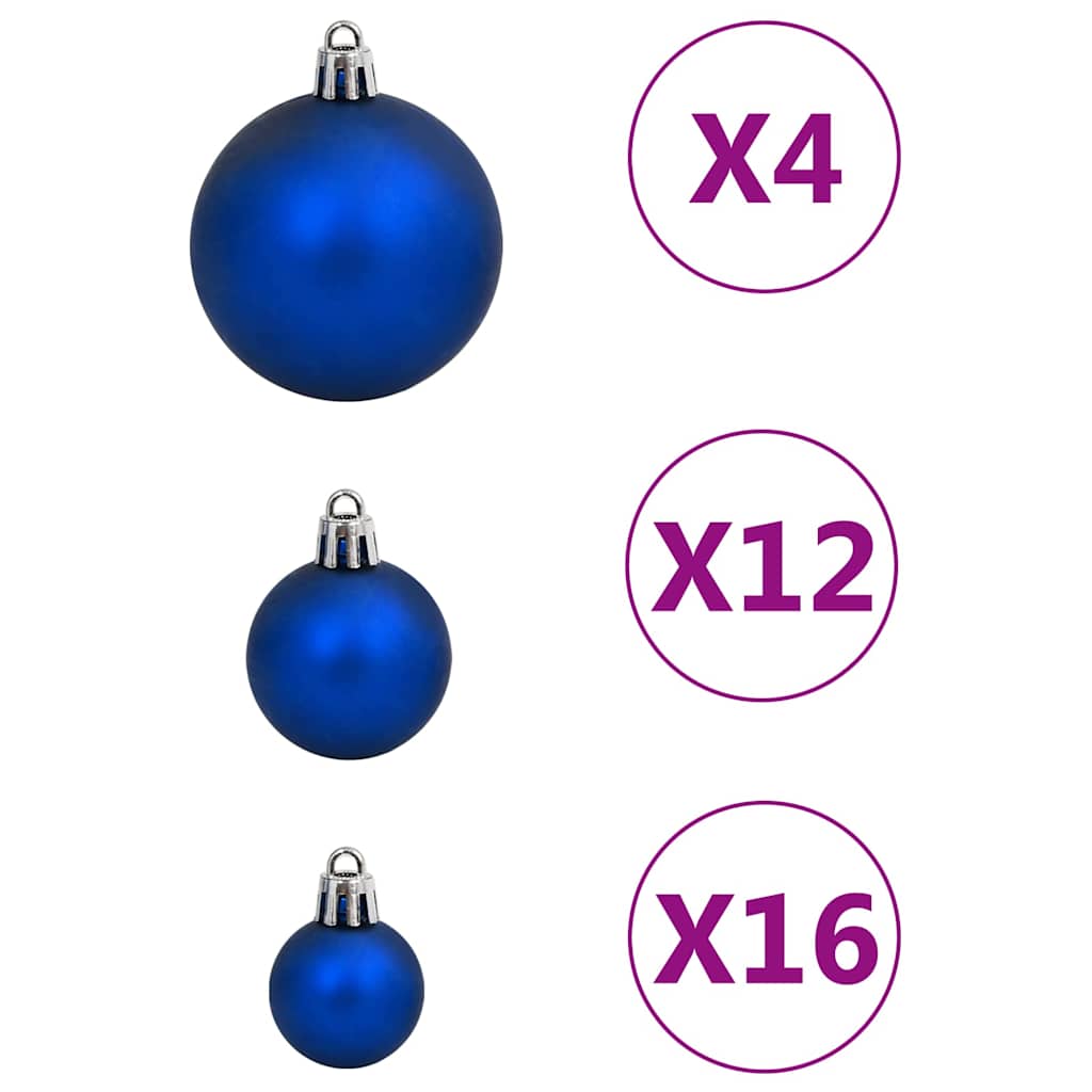 111Dílná Sada Vánočních Ozdob Polystyren