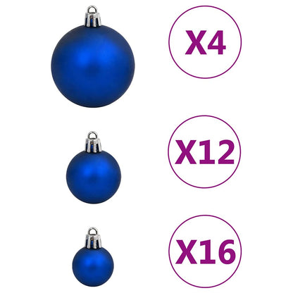 111Dílná Sada Vánočních Ozdob Polystyren