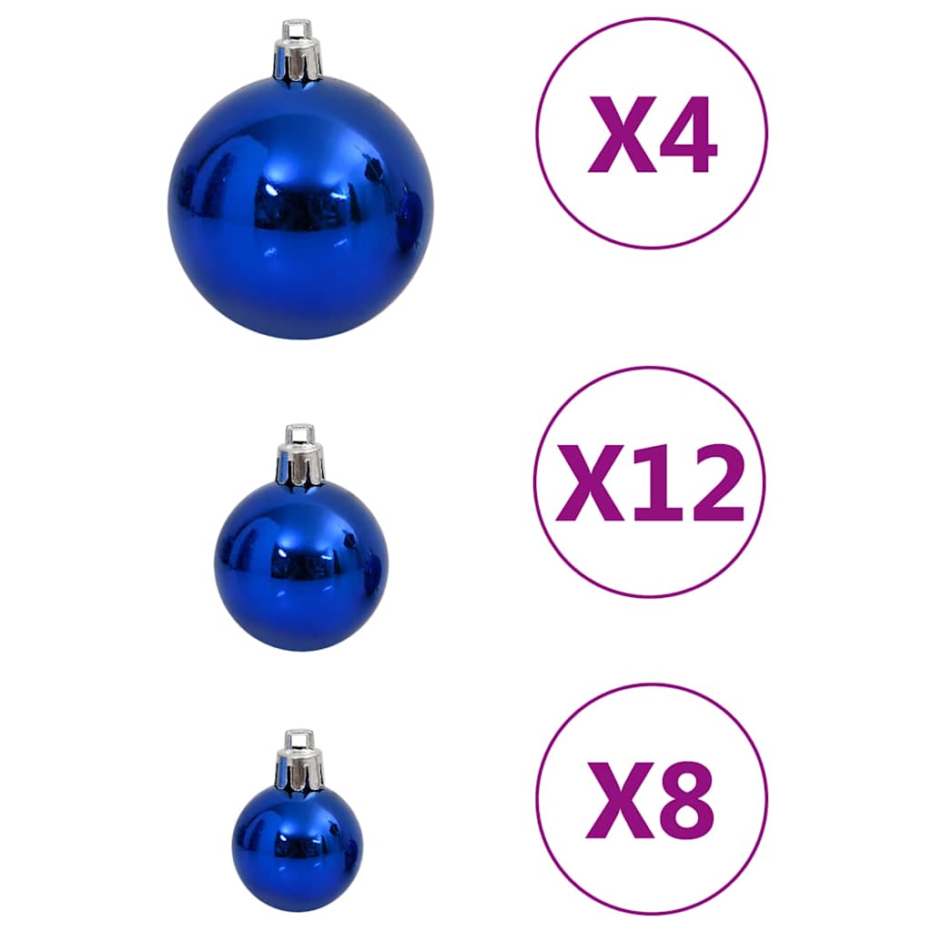 111Dílná Sada Vánočních Ozdob Polystyren