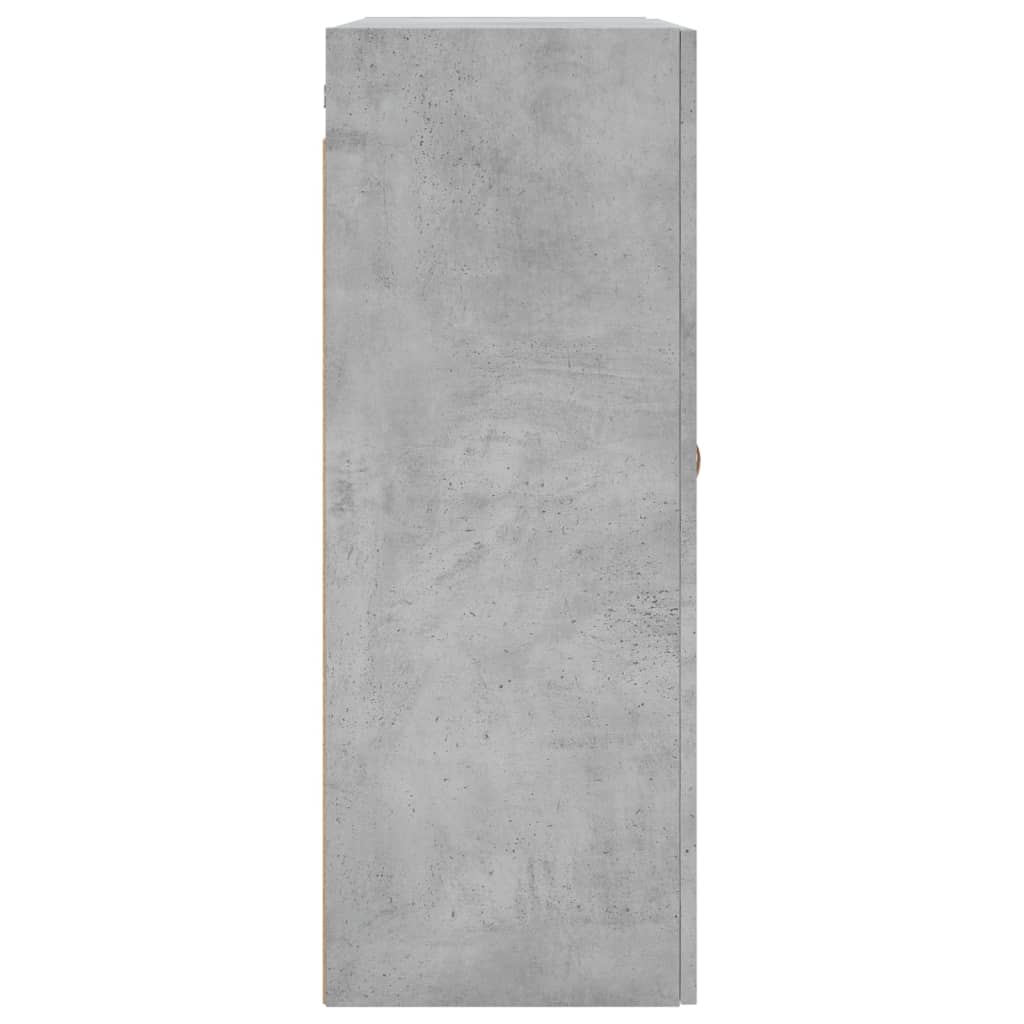 Nástěnné Skříňky 2 Ks Betonově Šedé 69,5 X 34 X 90 Cm