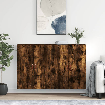 Nástěnné Skříňky 2 Ks Kouřový Dub 69,5 X 34 X 90 Cm