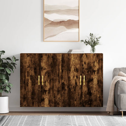 Nástěnné Skříňky 2 Ks Kouřový Dub 69,5 X 34 X 90 Cm