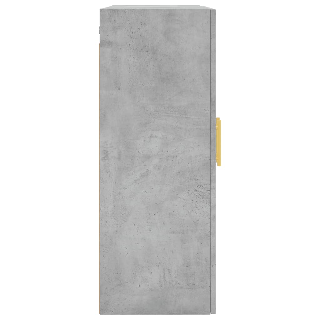 Nástěnné Skříňky 2 Ks Betonově Šedé 69,5 X 34 X 90 Cm