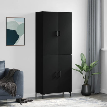 Skříň Highboard 69,5 X 34 X 180 Cm Kompozitní Dřevo