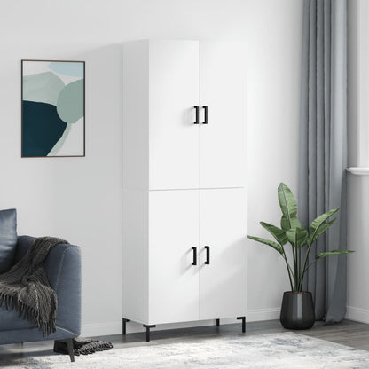 Skříň Highboard 69,5 X 34 X 180 Cm Kompozitní Dřevo