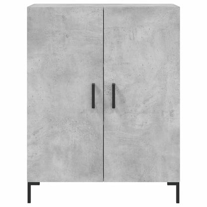 Skříň Highboard Betonově Šedá 69,5X34X180 Cm Kompozitní Dřevo