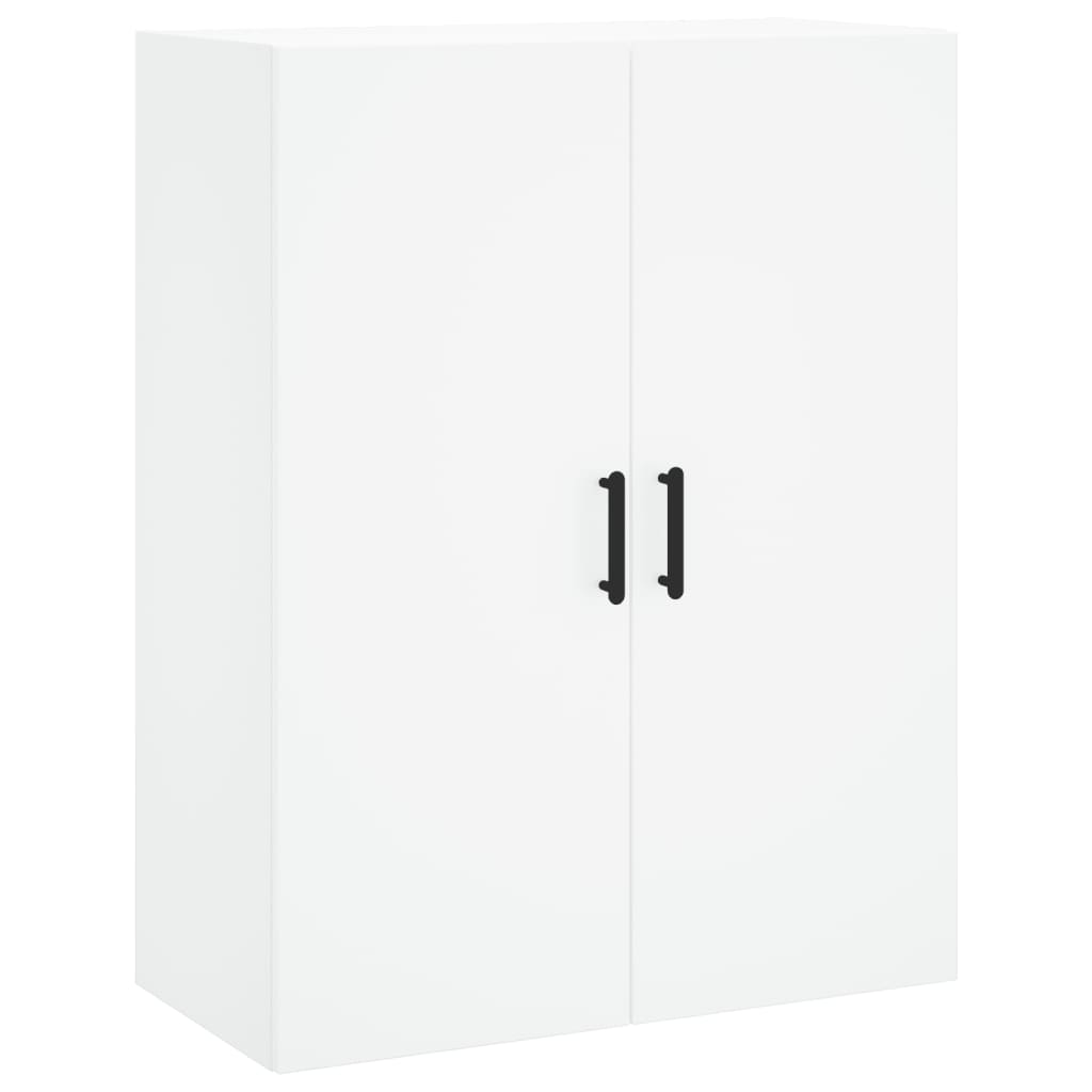 Skříň Highboard Bílá 69,5 X 34 X 180 Cm Kompozitní Dřevo