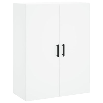 Skříň Highboard Bílá 69,5 X 34 X 180 Cm Kompozitní Dřevo