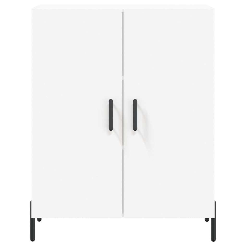 Skříň Highboard Bílá 69,5 X 34 X 180 Cm Kompozitní Dřevo