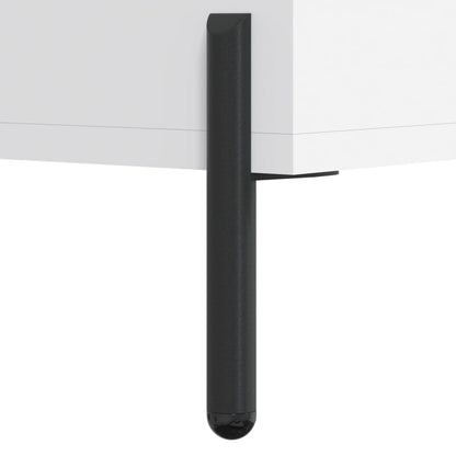 Skříň Highboard Bílá 69,5 X 34 X 180 Cm Kompozitní Dřevo