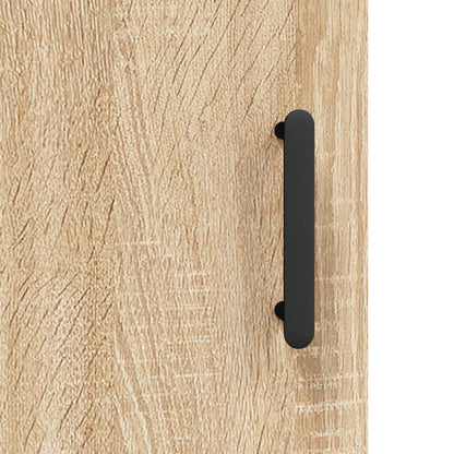 Skříň Highboard Dub Sonoma 69,5 X 34 X 180 Cm Kompozitní Dřevo