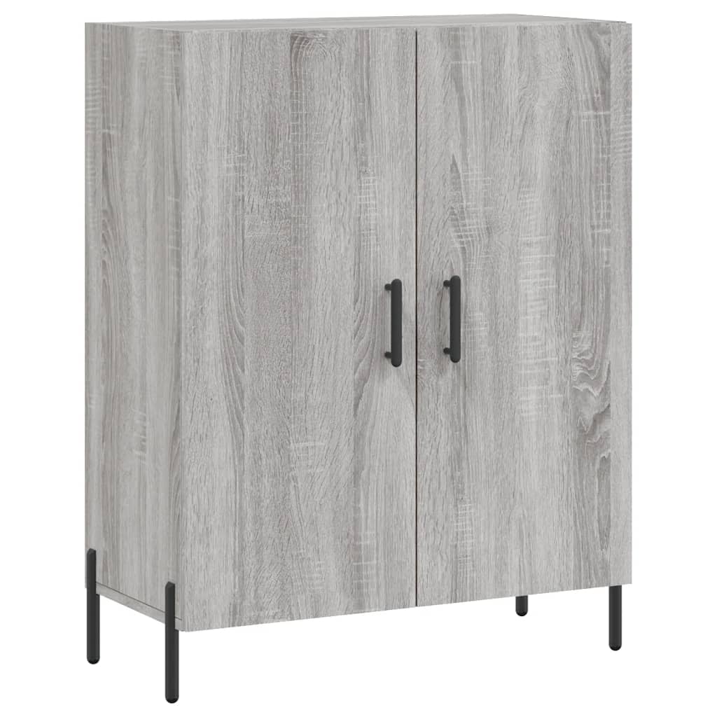 Skříň Highboard Šedá Sonoma 69,5 X 34 X 180 Cm Kompozitní Dřevo