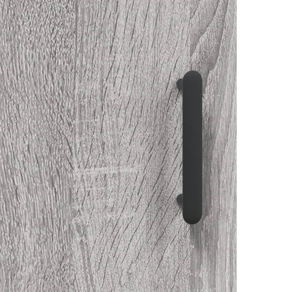Skříň Highboard Šedá Sonoma 69,5 X 34 X 180 Cm Kompozitní Dřevo