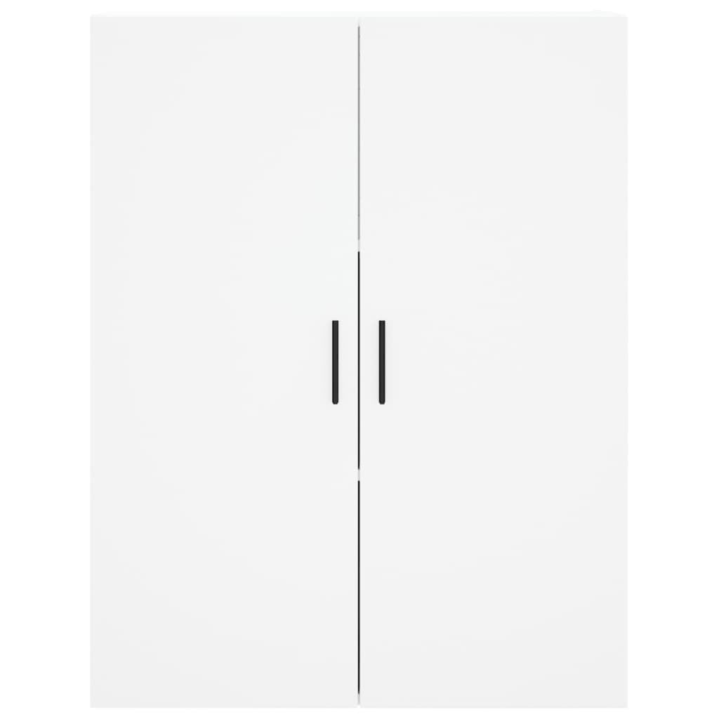 Skříň Highboard Bílá 69,5 X 34 X 180 Cm Kompozitní Dřevo