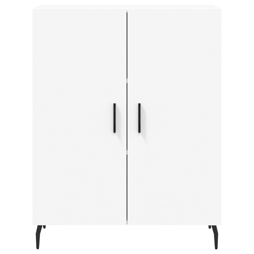 Skříň Highboard Bílá 69,5 X 34 X 180 Cm Kompozitní Dřevo