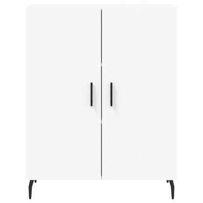 Skříň Highboard Bílá 69,5 X 34 X 180 Cm Kompozitní Dřevo