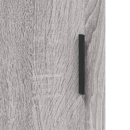 Skříň Highboard Šedá Sonoma 69,5 X 34 X 180 Cm Kompozitní Dřevo