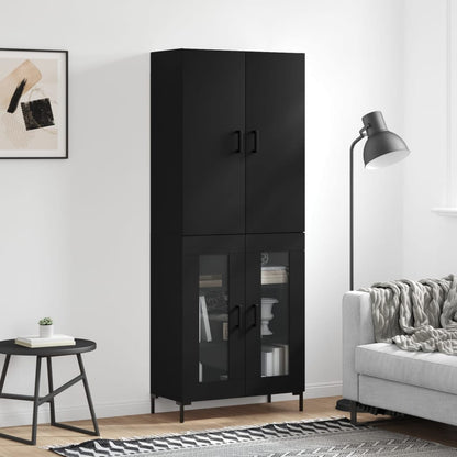 Skříň Highboard 69,5 X 34 X 180 Cm Kompozitní Dřevo