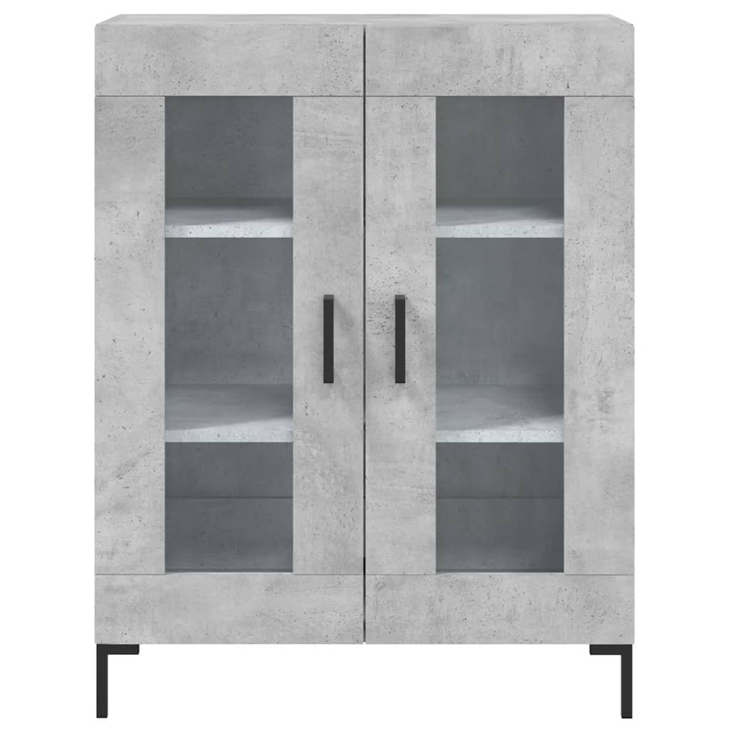 Skříň Highboard Betonově Šedá 69,5X34X180 Cm Kompozitní Dřevo