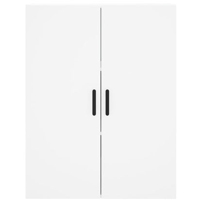 Skříň Highboard Bílá 69,5 X 34 X 180 Cm Kompozitní Dřevo