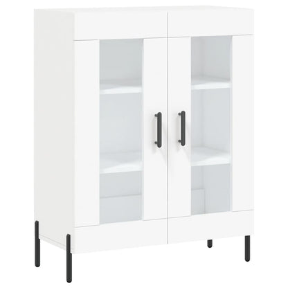 Skříň Highboard Bílá 69,5 X 34 X 180 Cm Kompozitní Dřevo