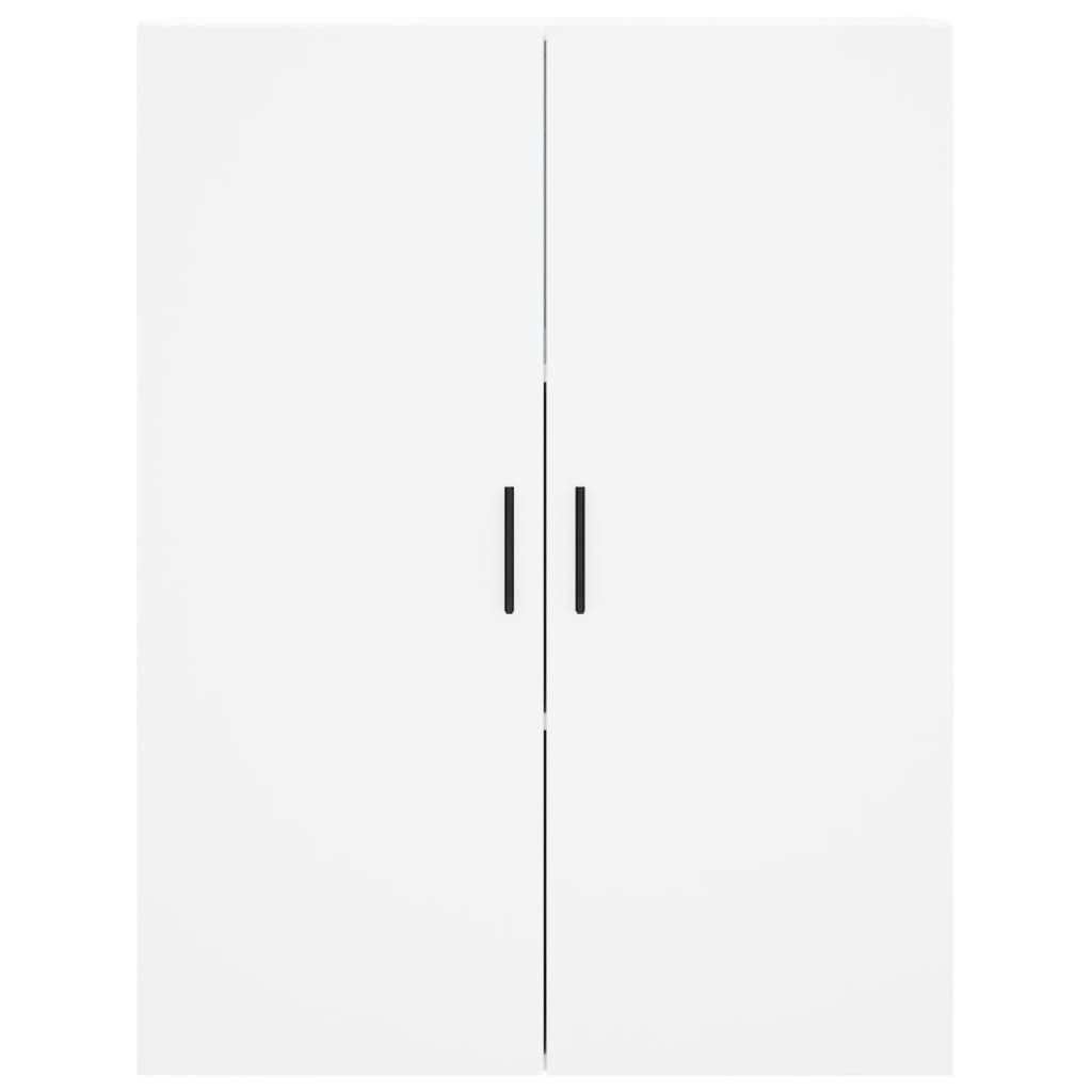 Skříň Highboard Bílá 69,5 X 34 X 180 Cm Kompozitní Dřevo