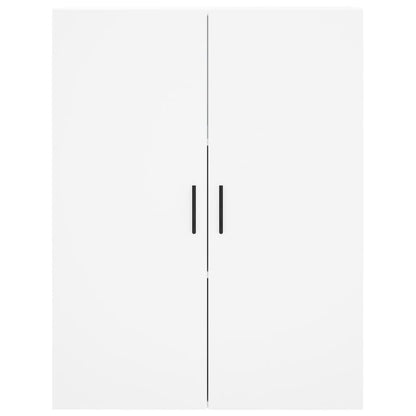 Skříň Highboard Bílá 69,5 X 34 X 180 Cm Kompozitní Dřevo